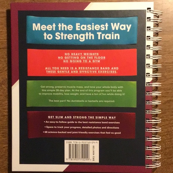 Prevention Easy Resistance Band Slim-Down spiral hard cover book - Picture 2 of 4